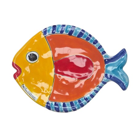 Piatto piano ceramica a forma di Pesce de simone PT4PEP Piatto piano ceramica a forma di Pesce de simone PT4PEP